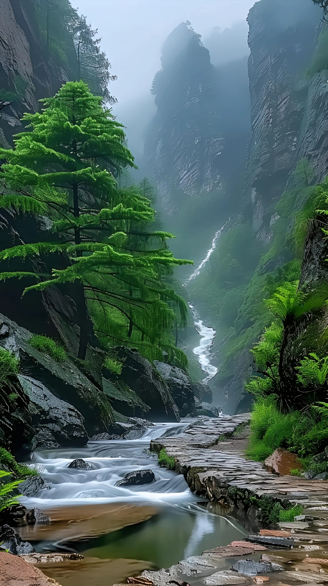 大山大水的风景图图片