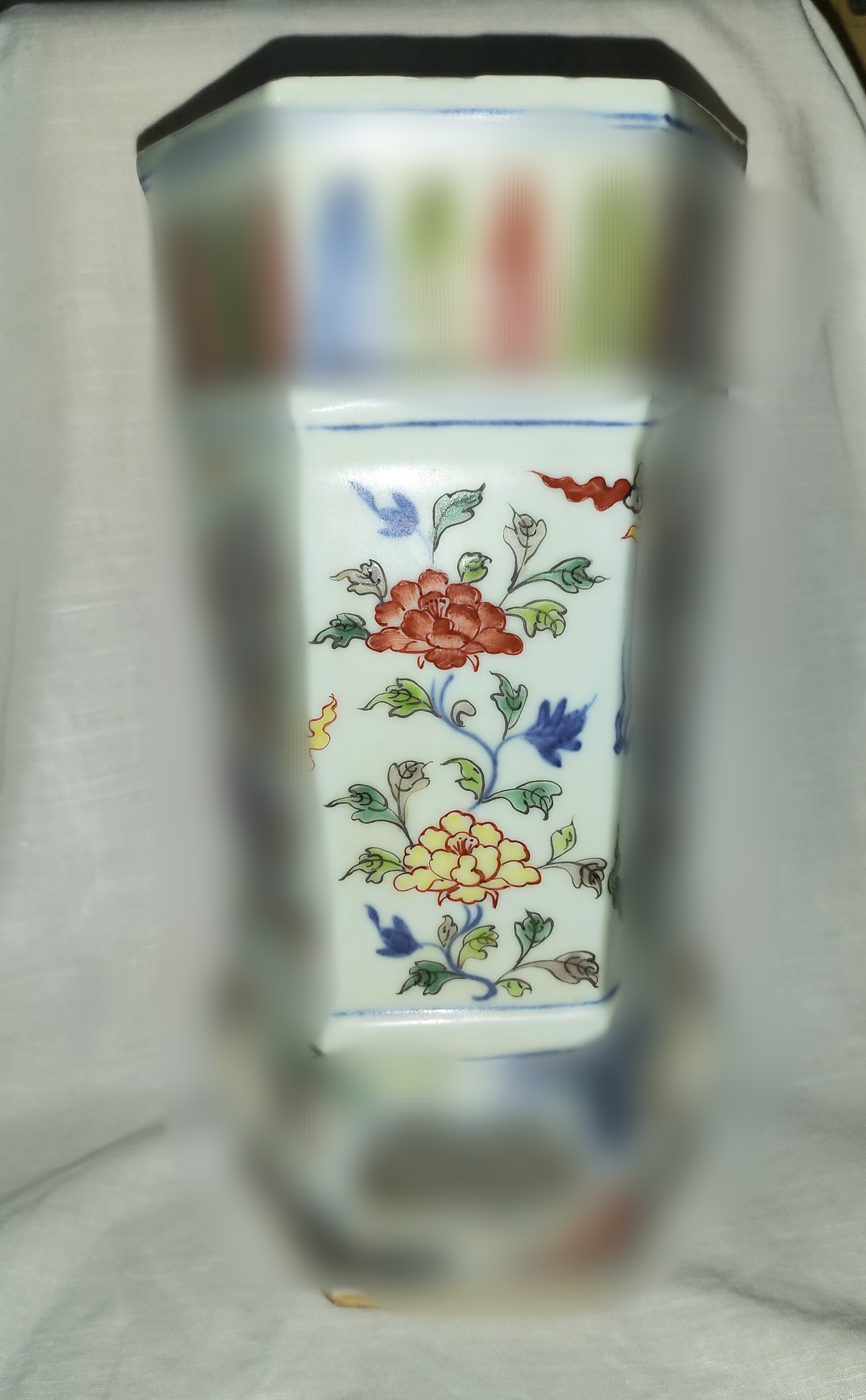 笔筒真品图片清代笔筒开窗五彩图片宣德斗彩真品图大明成化年笔筒款式