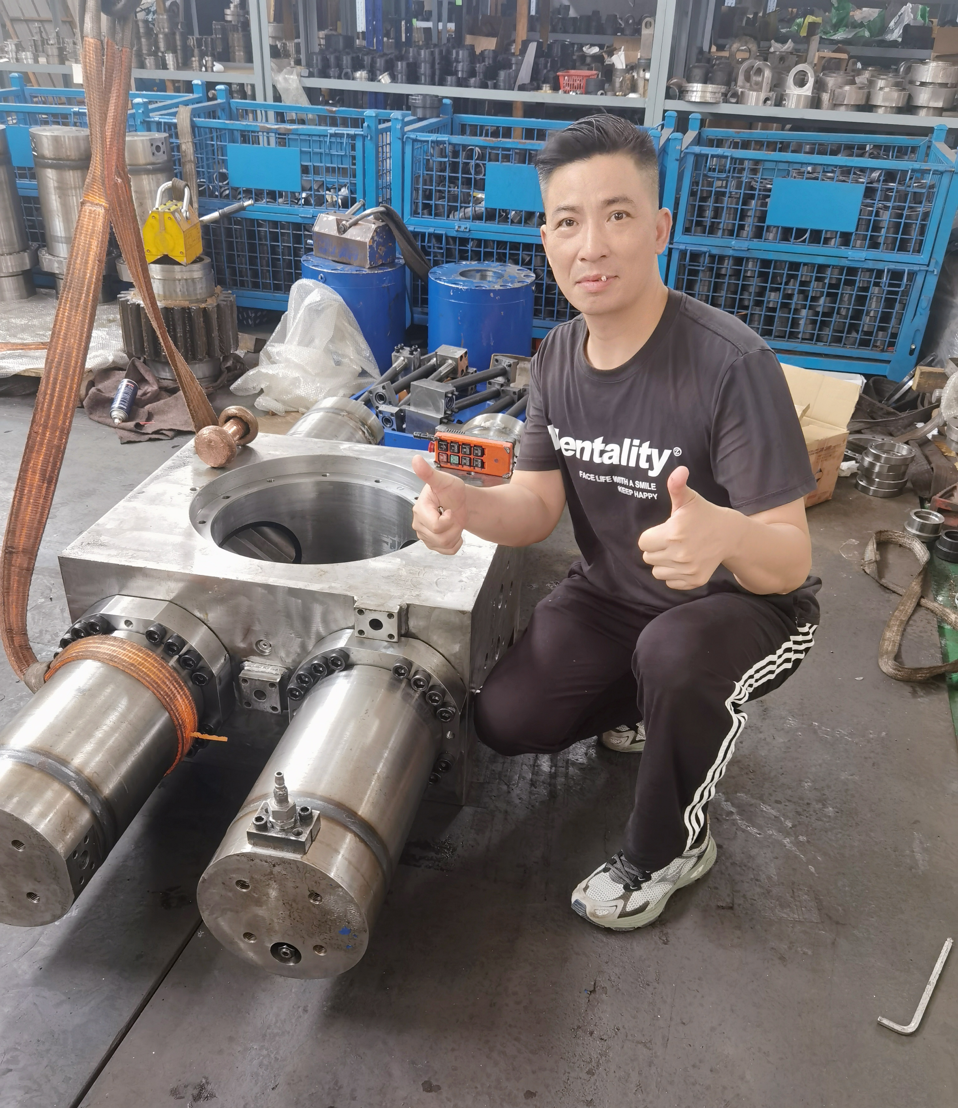 双齿条摆动液压缸