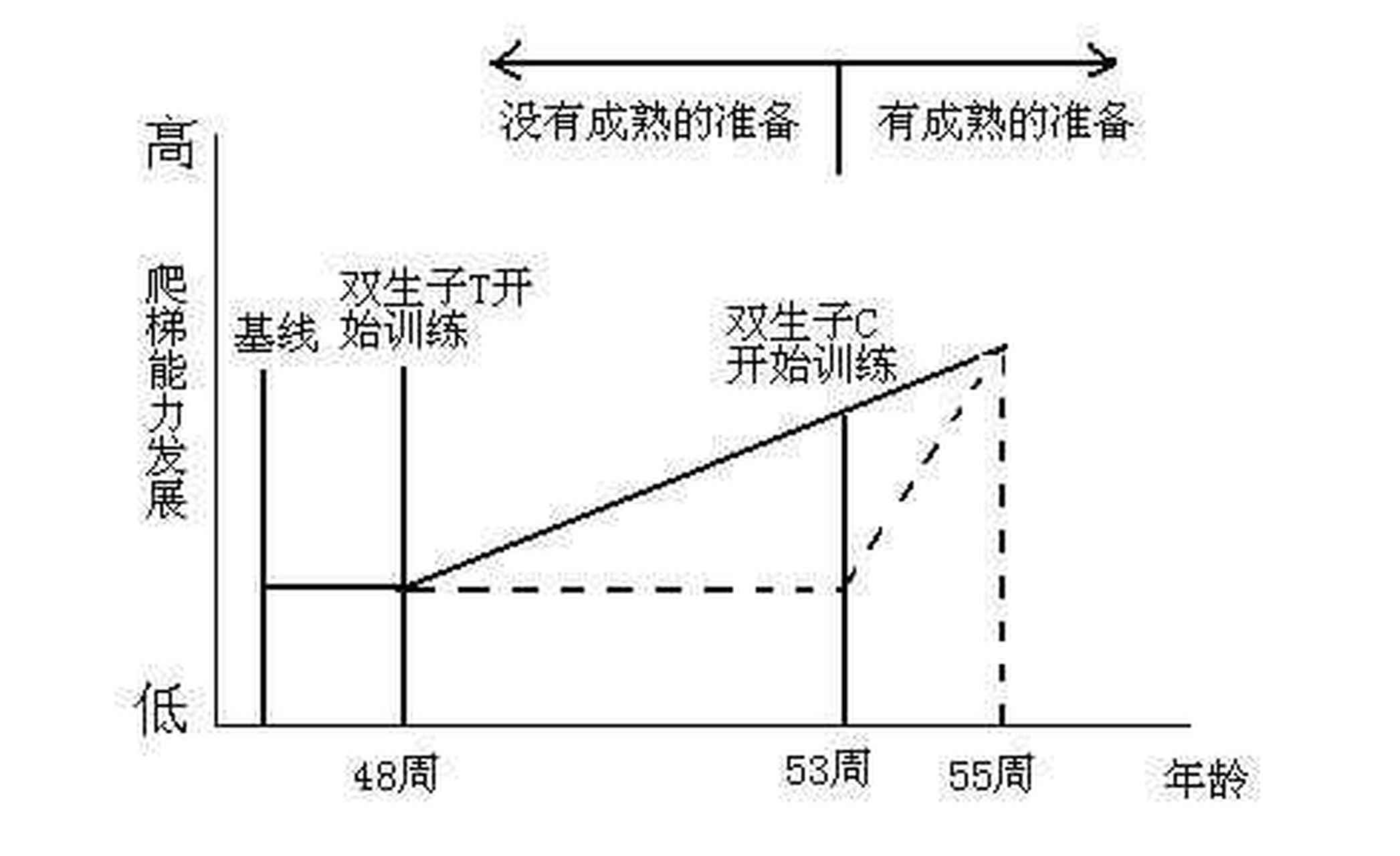 双胞胎爬梯实验证明,早教的优势只是一时的,不是一世的.