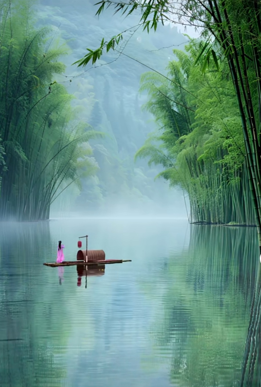 烟雨蒙蒙风景图片图片