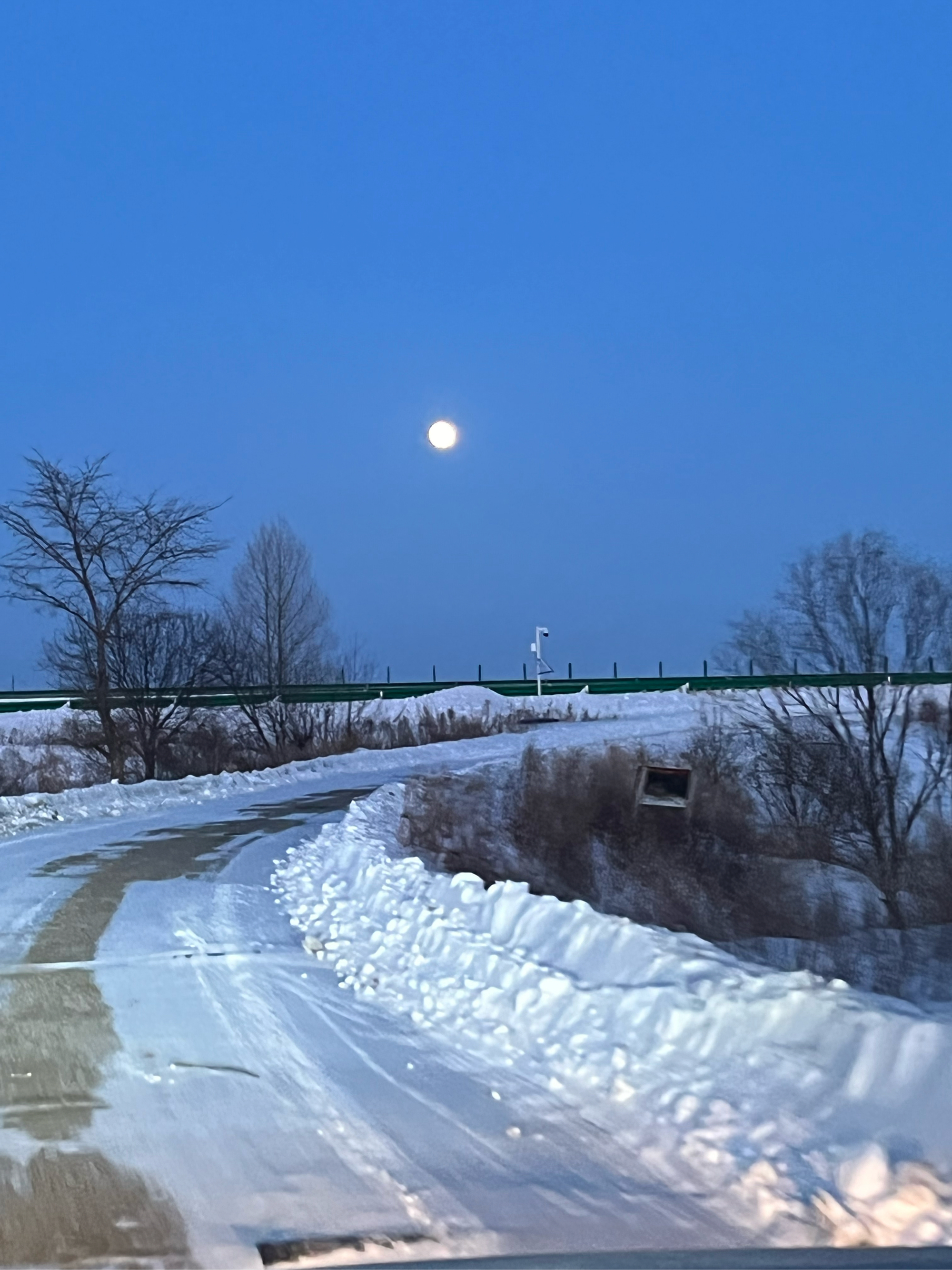 雪夜景图片大全唯美图片