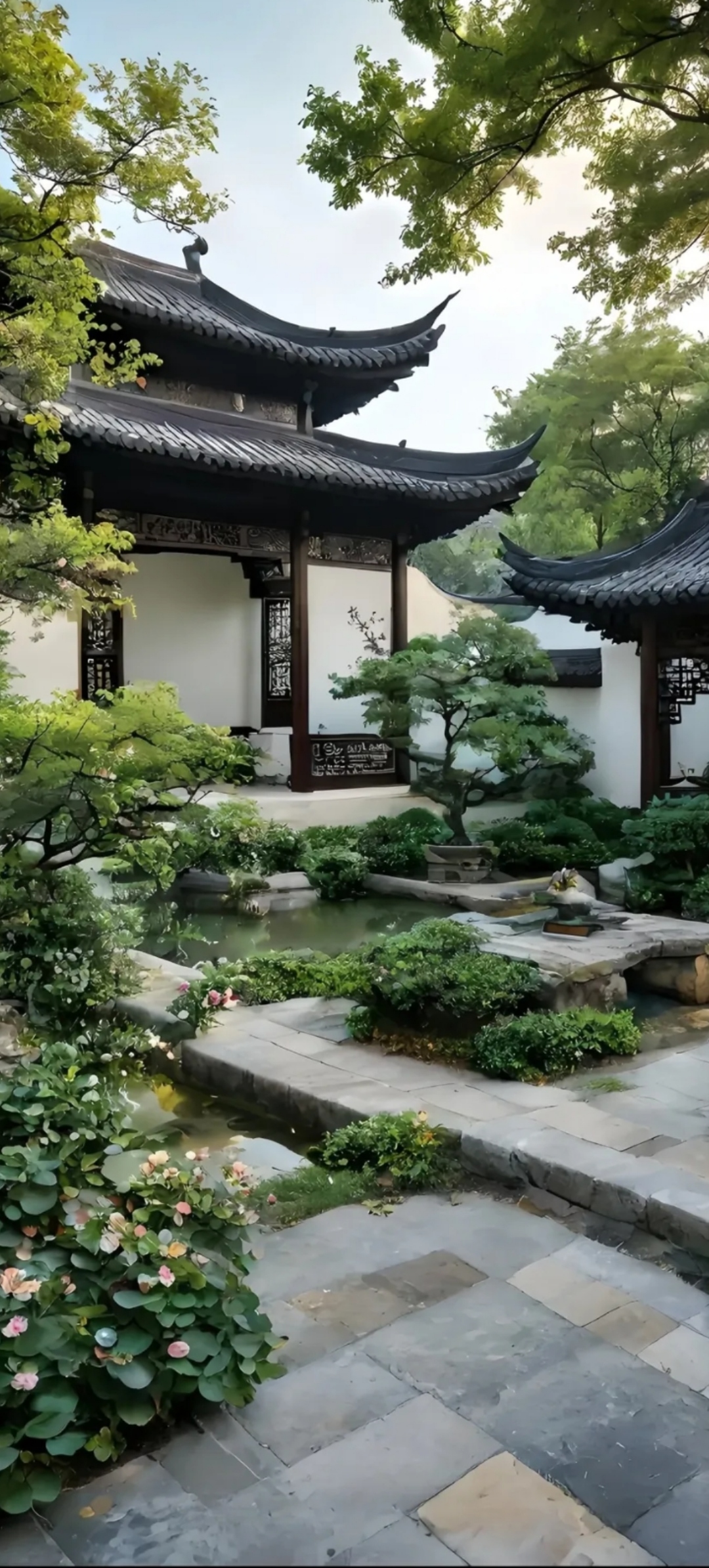 园林庭院江南园林雅致清新江南山水庭院图片大全江南庭院设计效果图