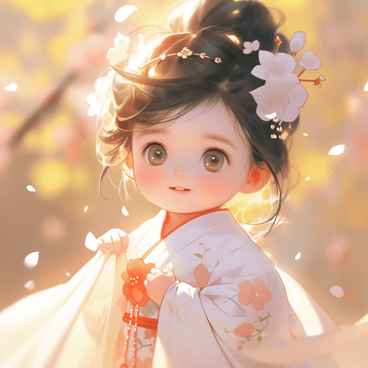 可爱的女孩 #微信头像# #头像# #治愈系# #ai绘画# #动漫头像和壁纸