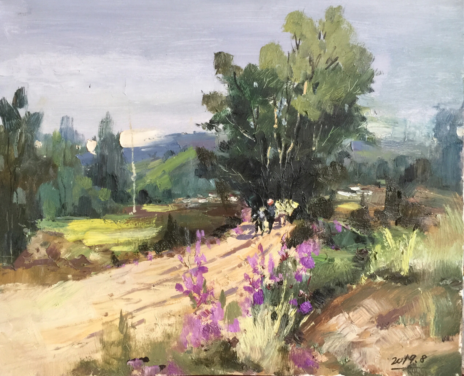 《麦收时节》50x60cm