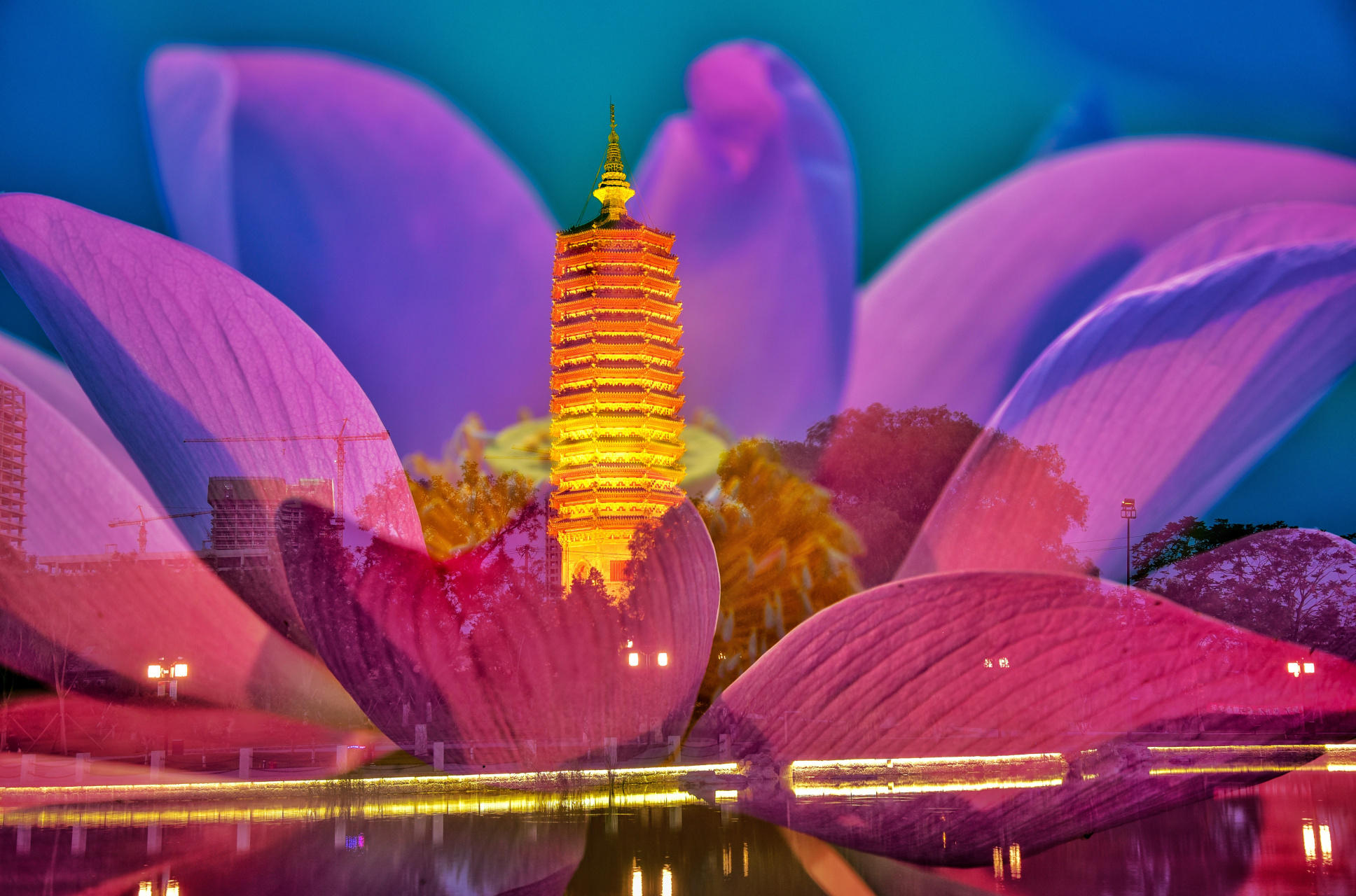 莲花宝塔-北京通州燃灯塔.