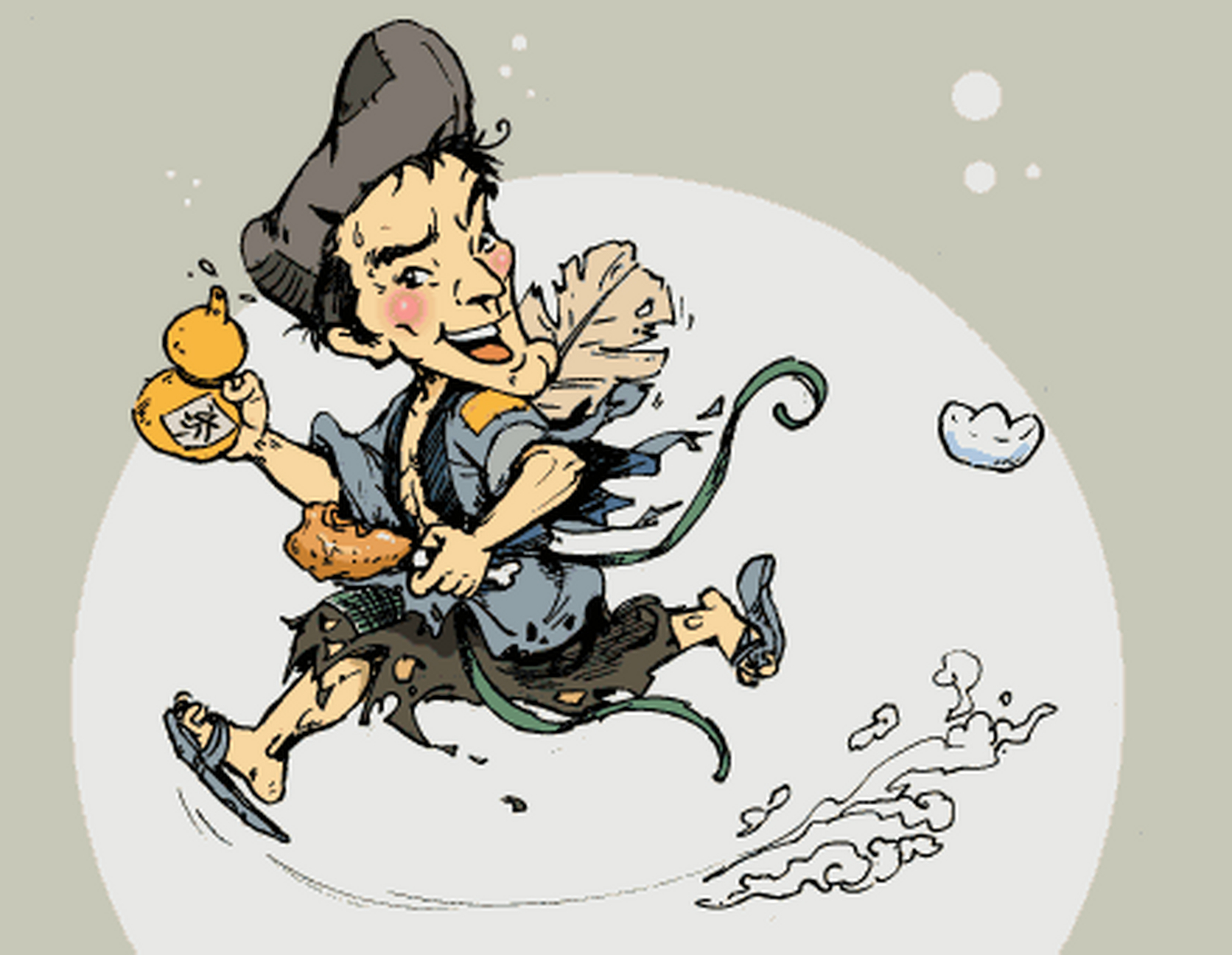 奇石美石欣赏# 碧流河盛出画面奇石,这方″济公"人物奇石是栩栩如生