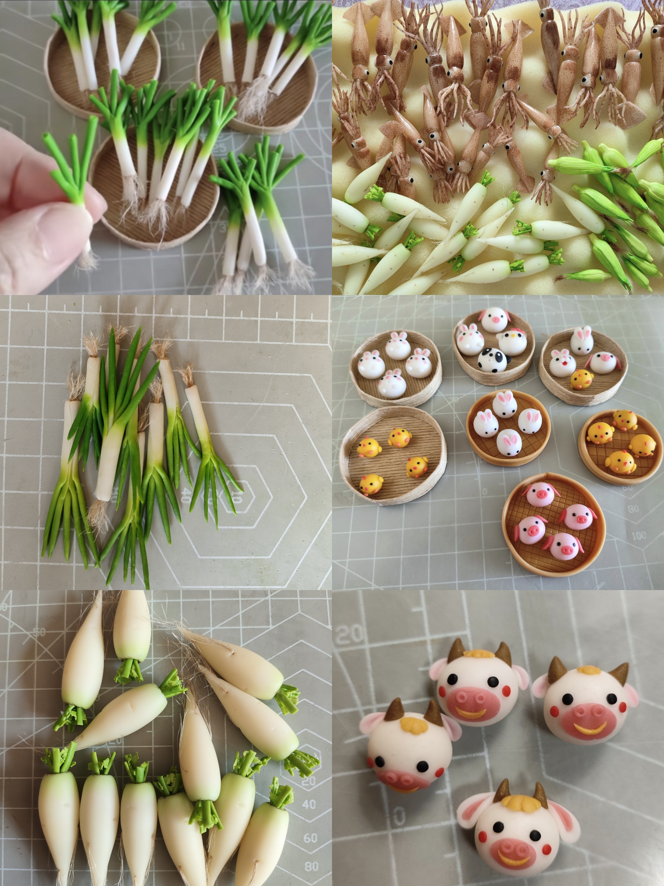 做了点粘土微缩迷你小食玩,有喜欢的关注哟#手工粘土手办# #手工制作