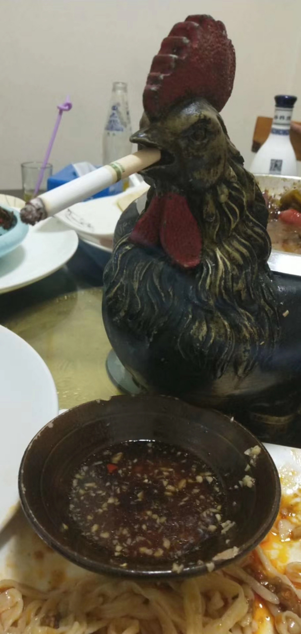 看见过鸡吸烟吗?