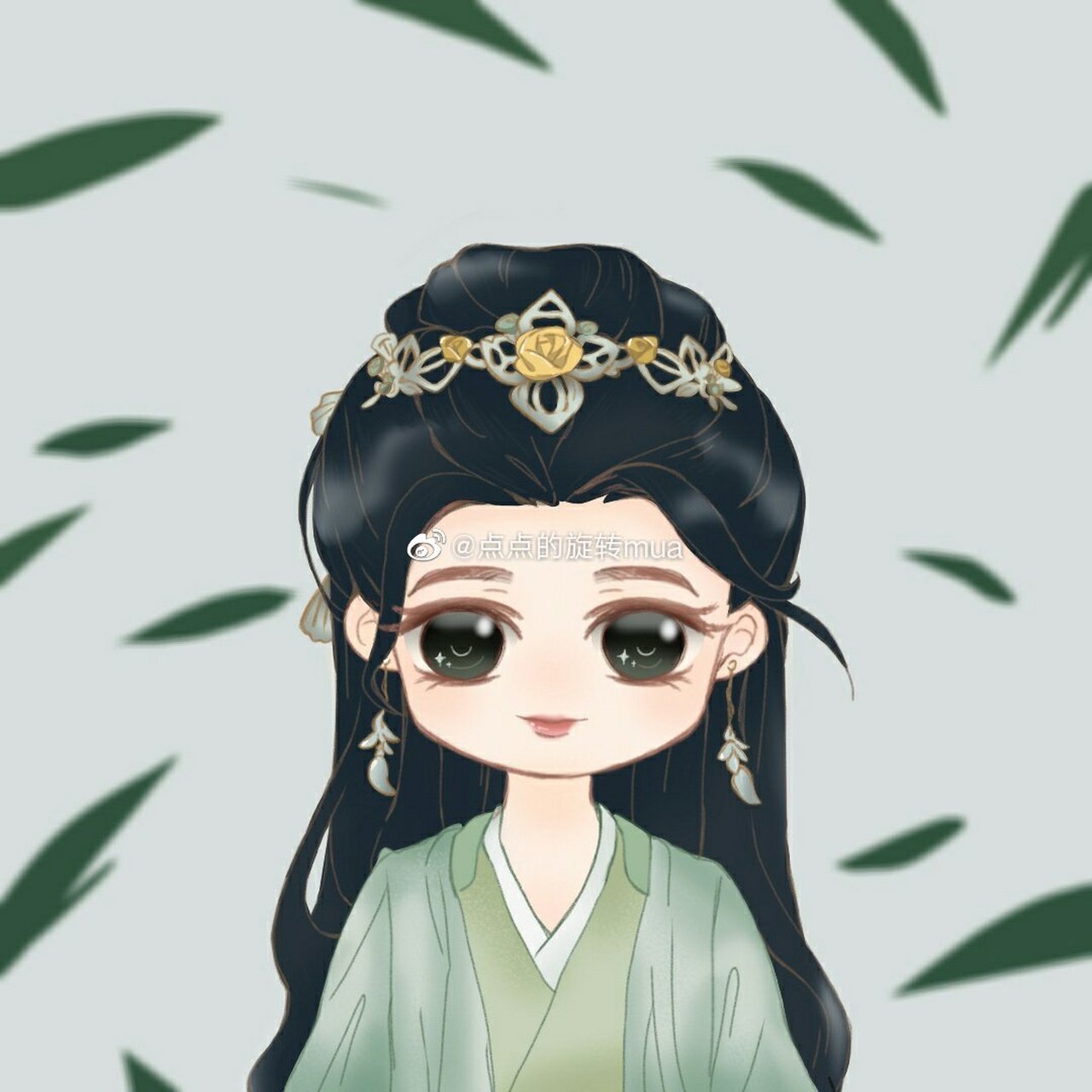 绝代双骄#   这个手绘樱好看嘛!  你猜是画的是哪张图!@梁洁