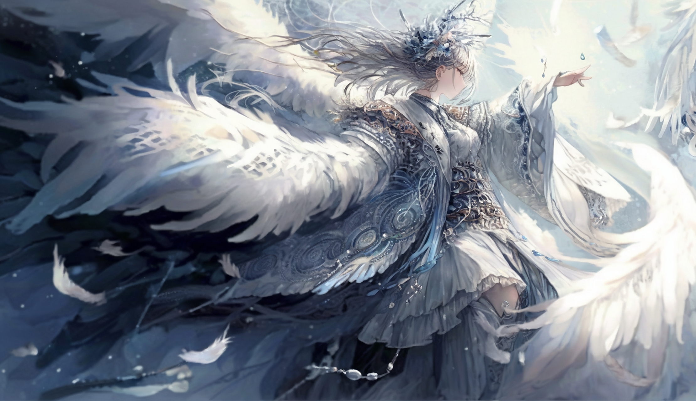 动漫壁纸# 错与对罪与罚,当天使降临的时候迎接的是审判还是庇佑呢?