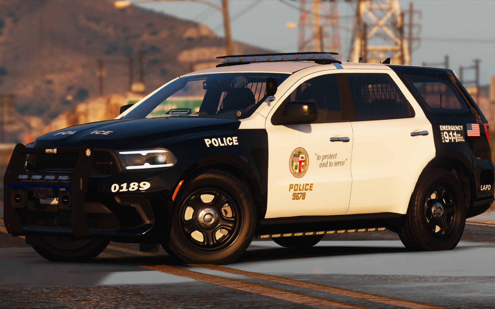 lapd的警车太帅了