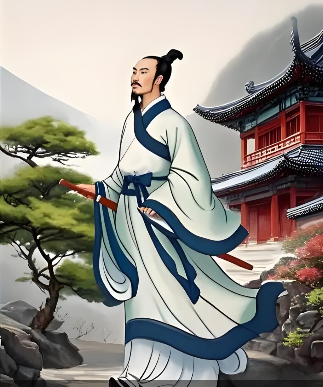 那位身佩幽兰,衣缀香芷的三闾大夫,以纵身赴水的决然,在时光长卷上刻