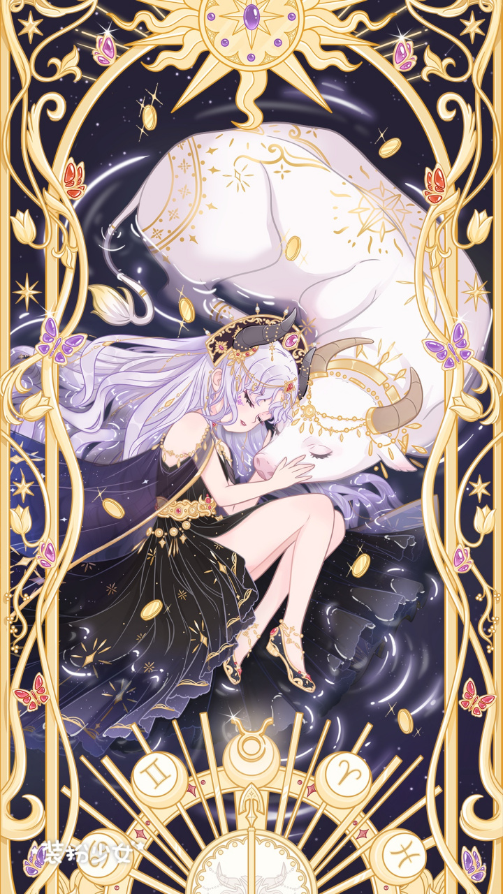 装扮少女十二星座壁纸,自己充钱买的哦