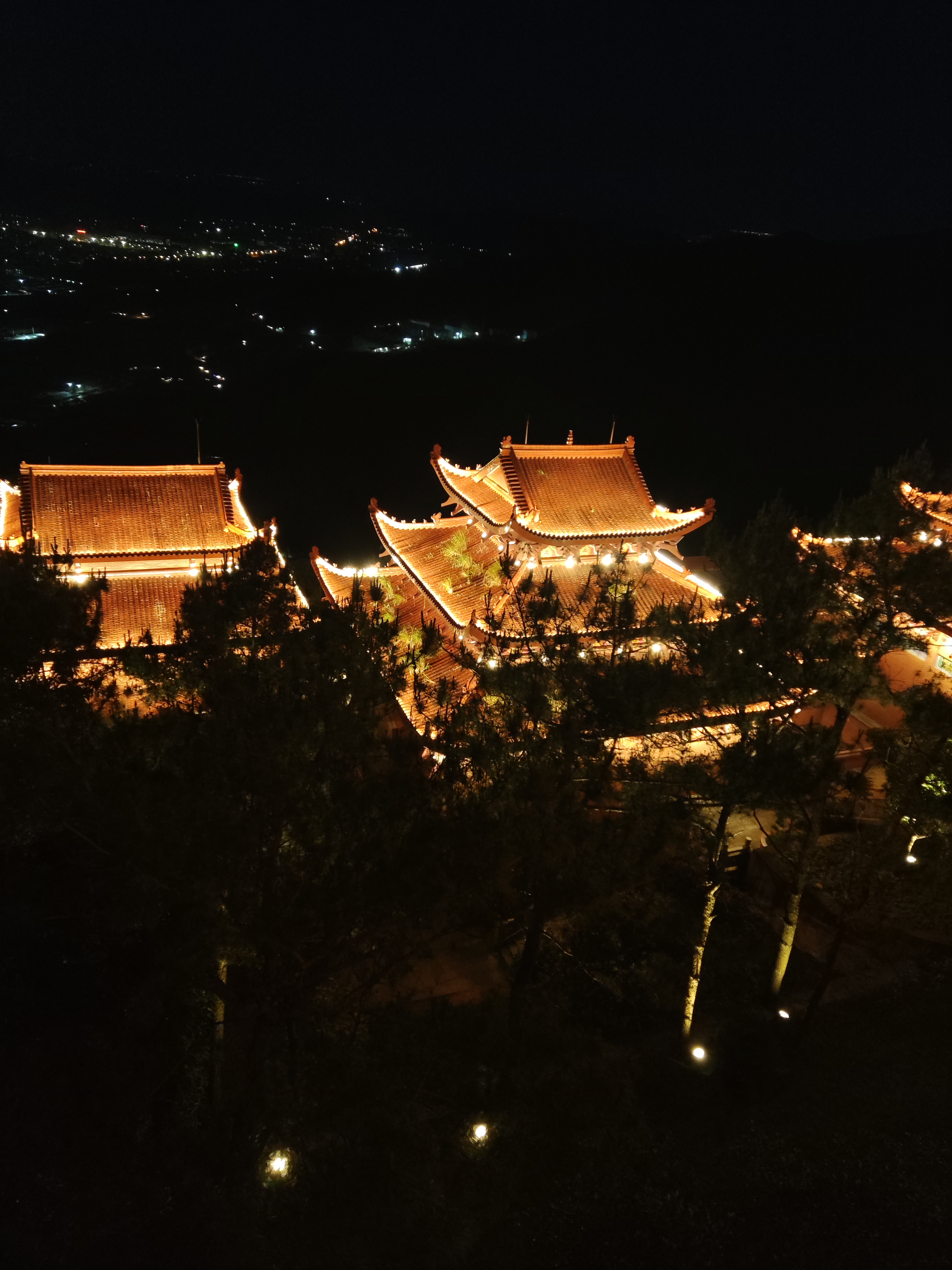 石竹山夜景图片