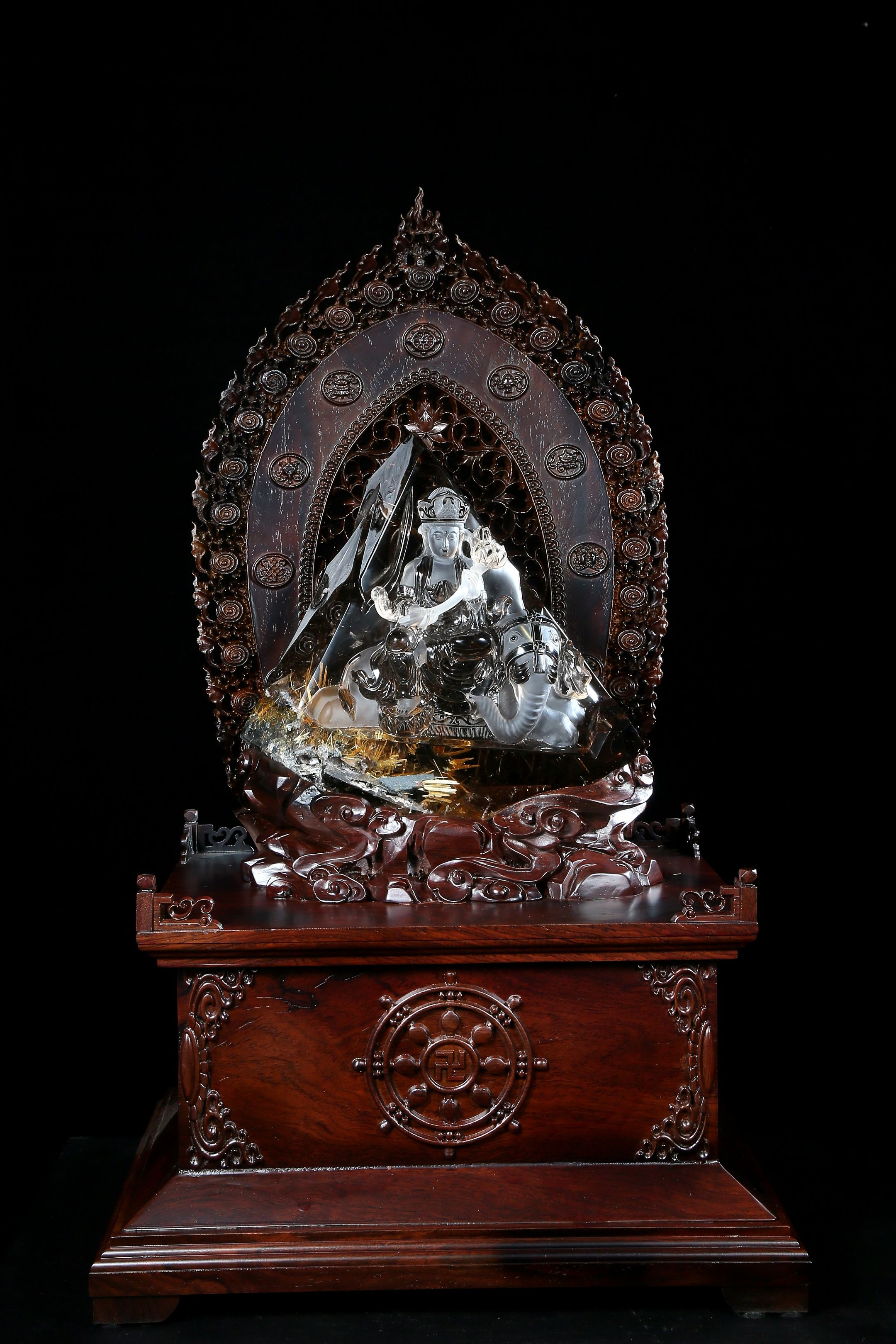 纯天然水晶佛像