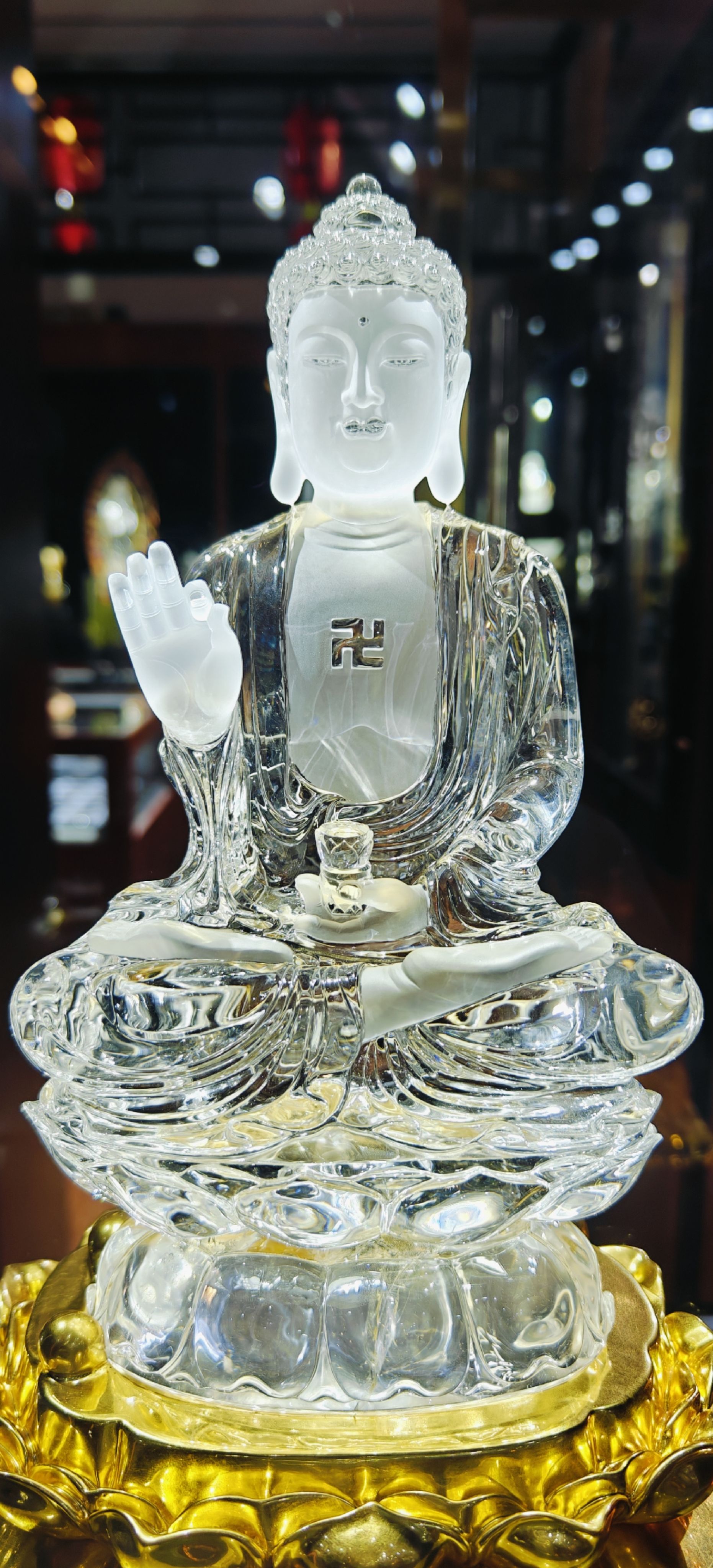 天然水晶佛像05 #天然水晶