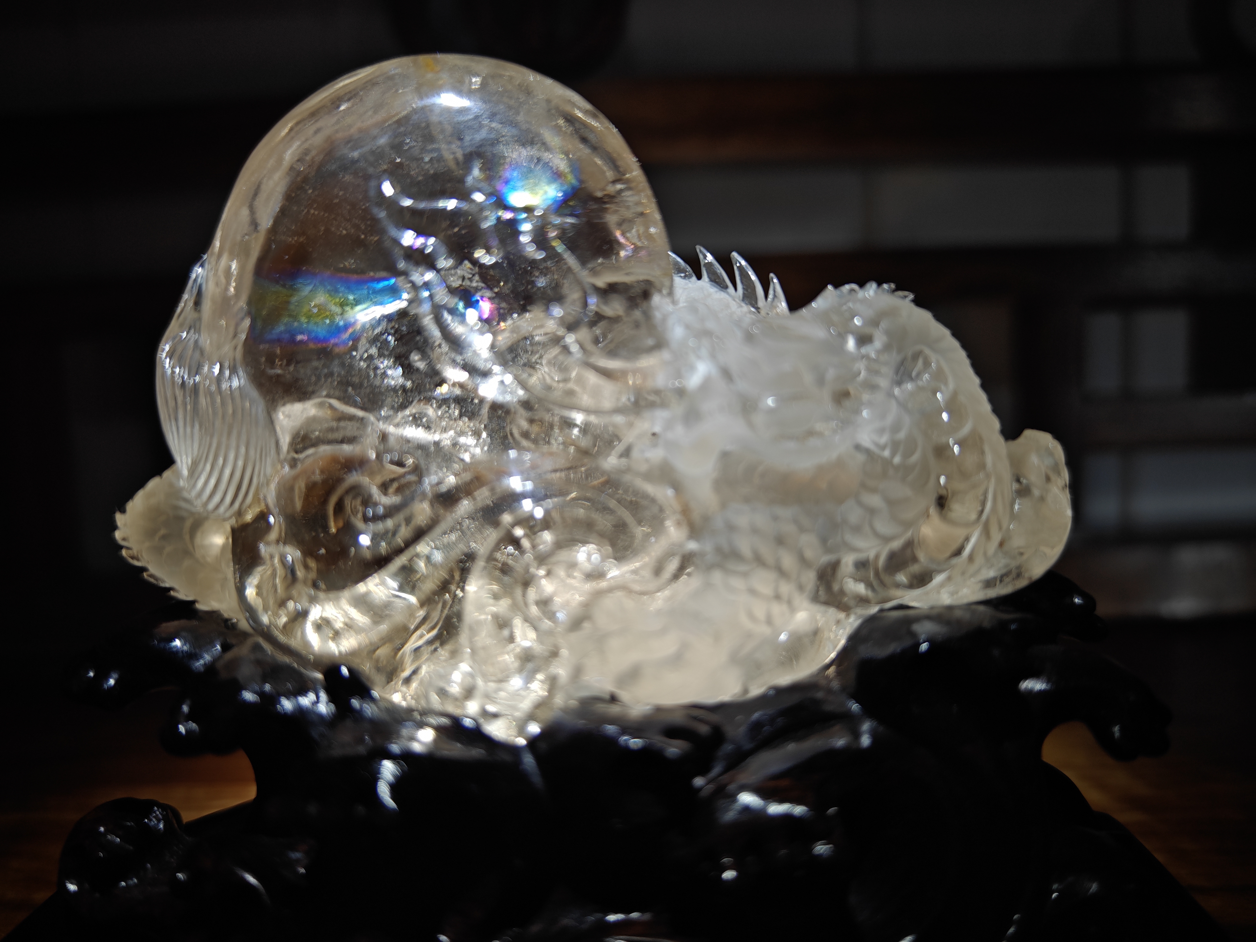 托帕石#天然水晶# #龙腾盛世