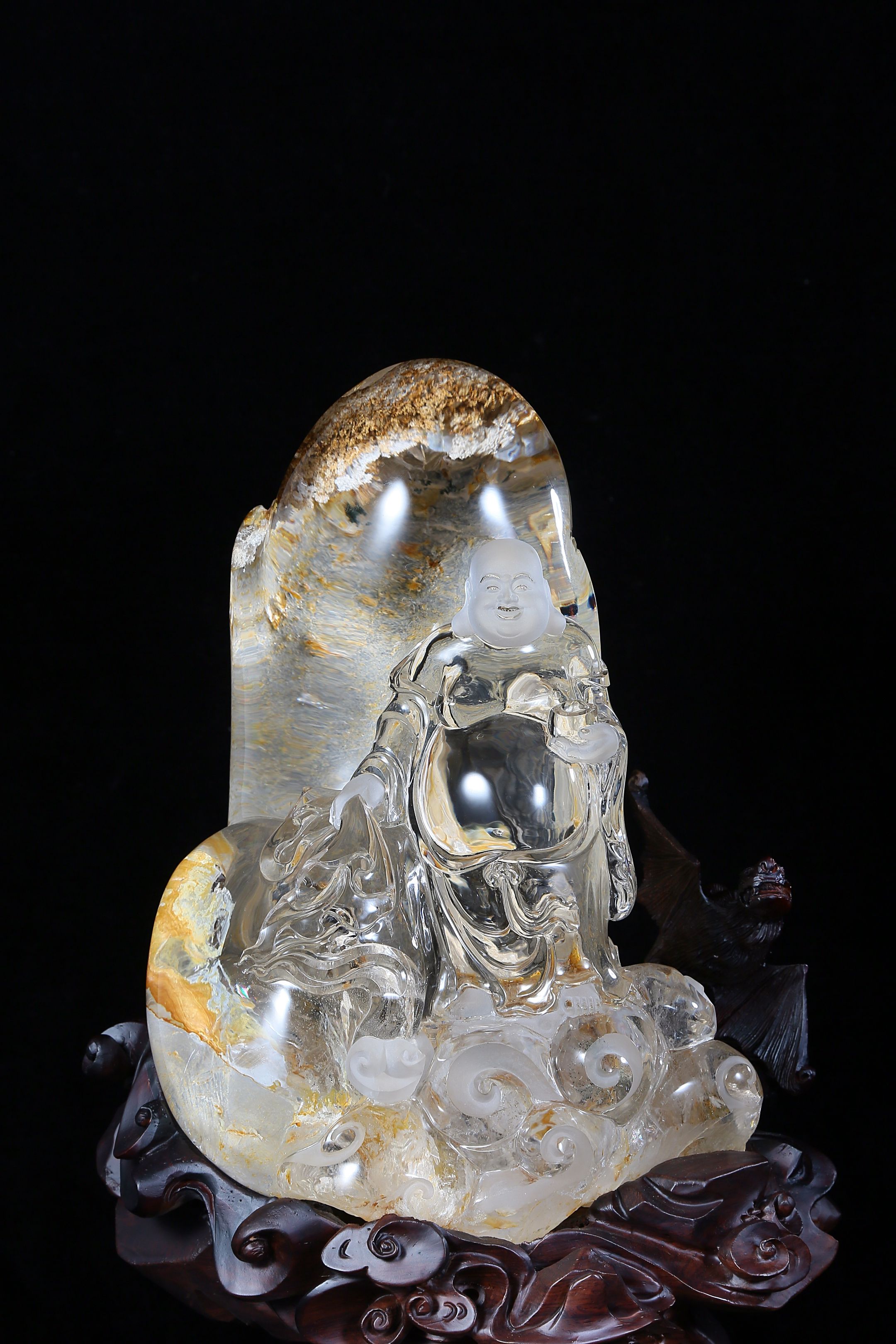 天然水晶佛像05 #天然水晶