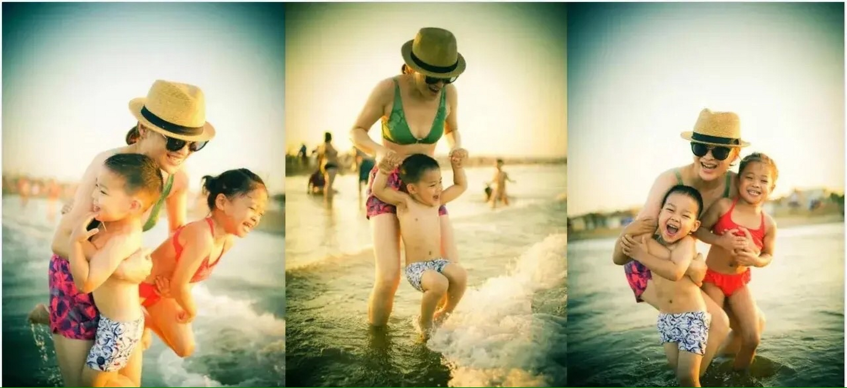 梅婷泳装照惊艳亮相        生了小孩后的梅婷,依然胸部饱满紧致,身材