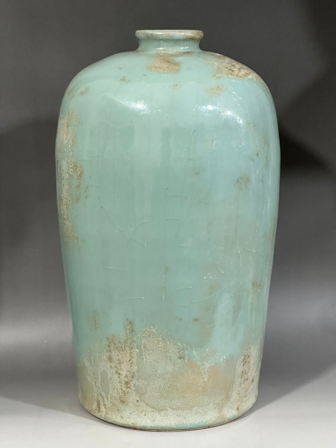 宋代官窑粉青釉梅瓶,高30#稀有极品瓷器# #精美瓷器赏析# #以瓷会友