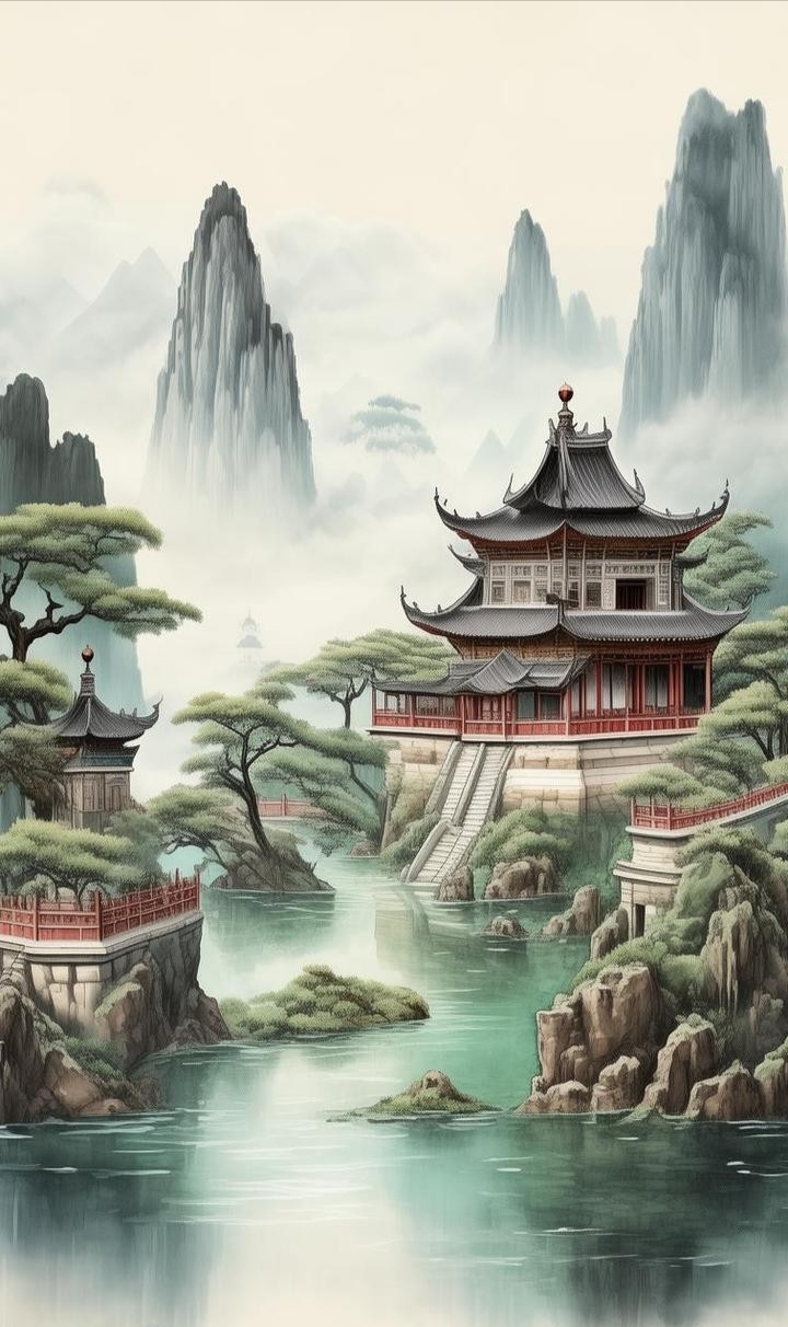 古典不同风格风景壁纸图片,世外桃源信念壁纸,记得看厨柜好物哦#烟花