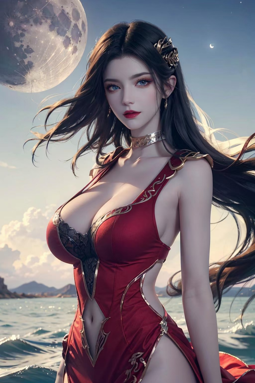 动漫里的美杜莎女王更加的雍容华贵,而建模的美杜莎女王更加的霸气侧