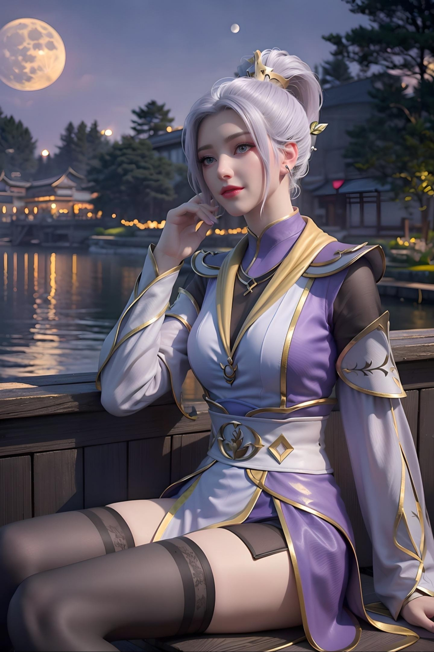 斗破苍穹迦南学院的韩月学姐,正在江南赏花灯#动漫# #斗破苍穹