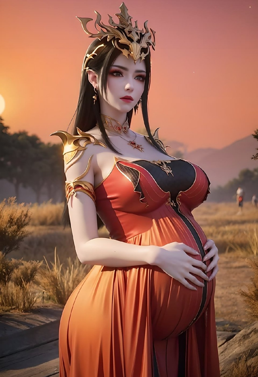 美杜莎女王02肚子里的宝宝,什么时候能出生,感觉怀了双胞胎丫#动漫