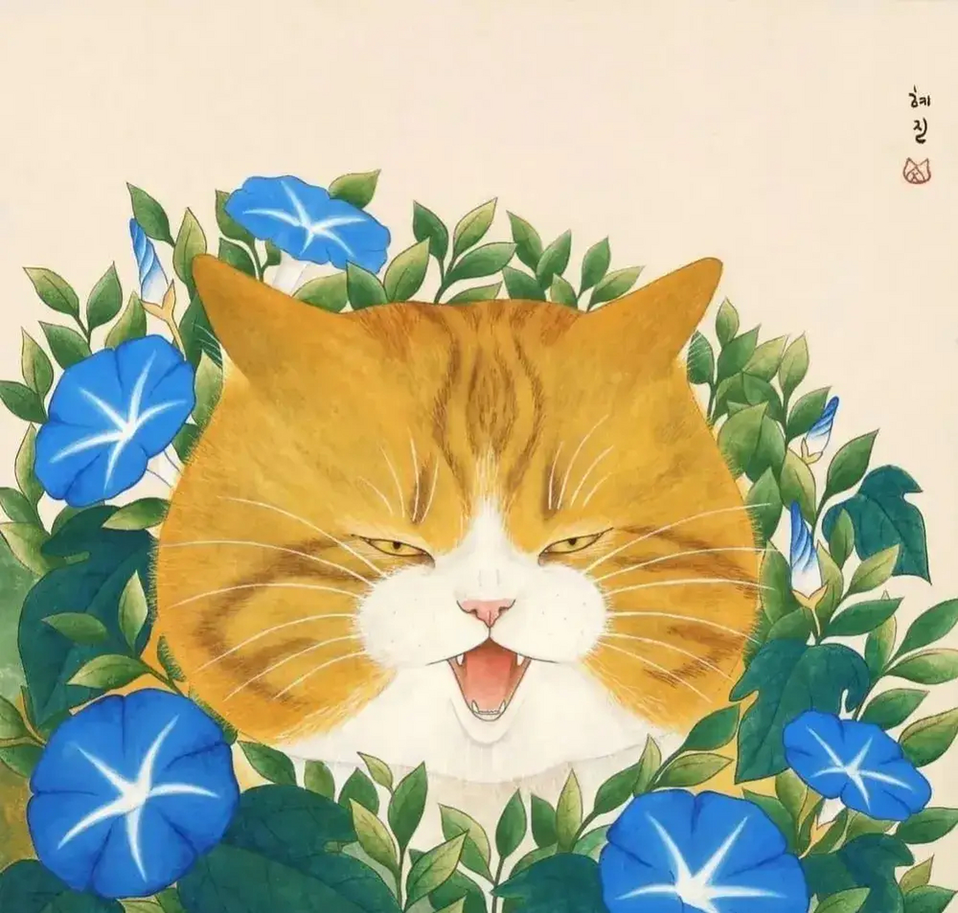 插画师 hyejin_catart 笔下可爱的猫咪插画hyejin_catart 的猫咪插画