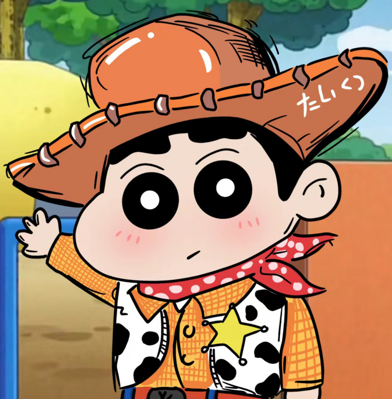 蜡笔小新头像 可以和家人一起用 图源原创插画师:悦悦手绘铺 6767