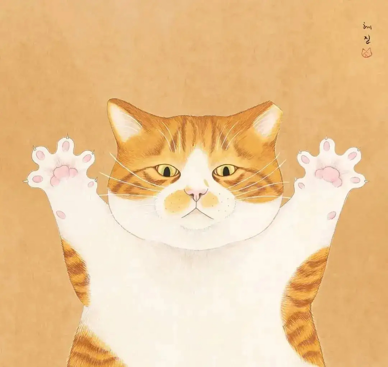 插画师 hyejin_catart 笔下可爱的猫咪插画hyejin_catart 的猫咪插画