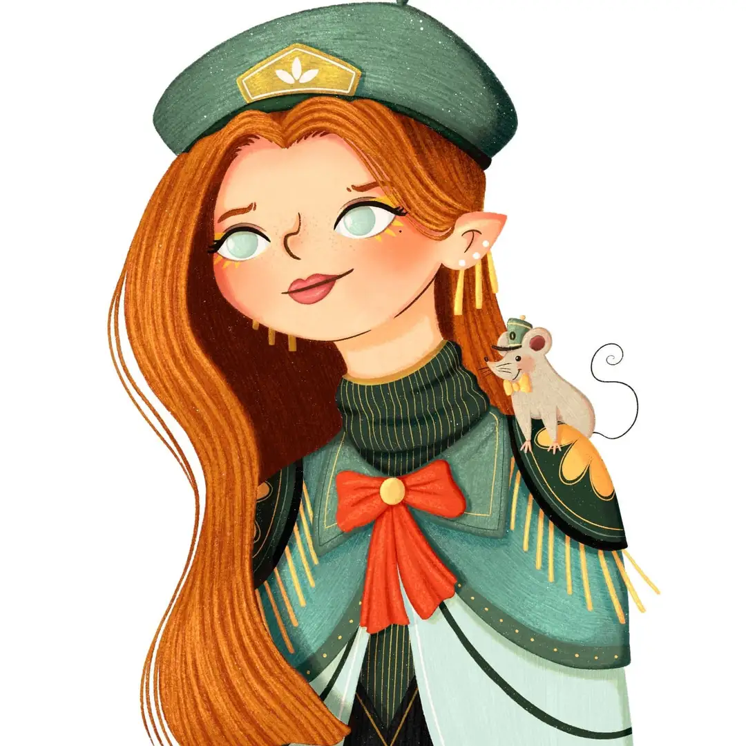 插画师 lana笔下的插画作品 充满着浓厚的艺术气息,色彩斑斓,风格独特