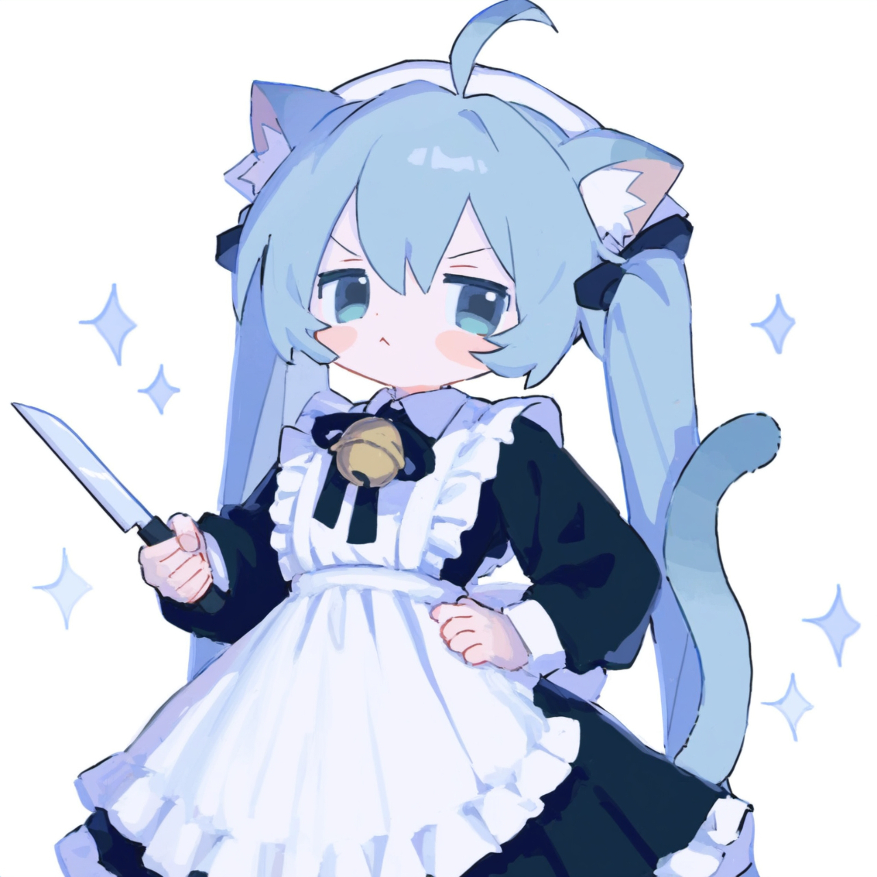 q版小猫初音图片