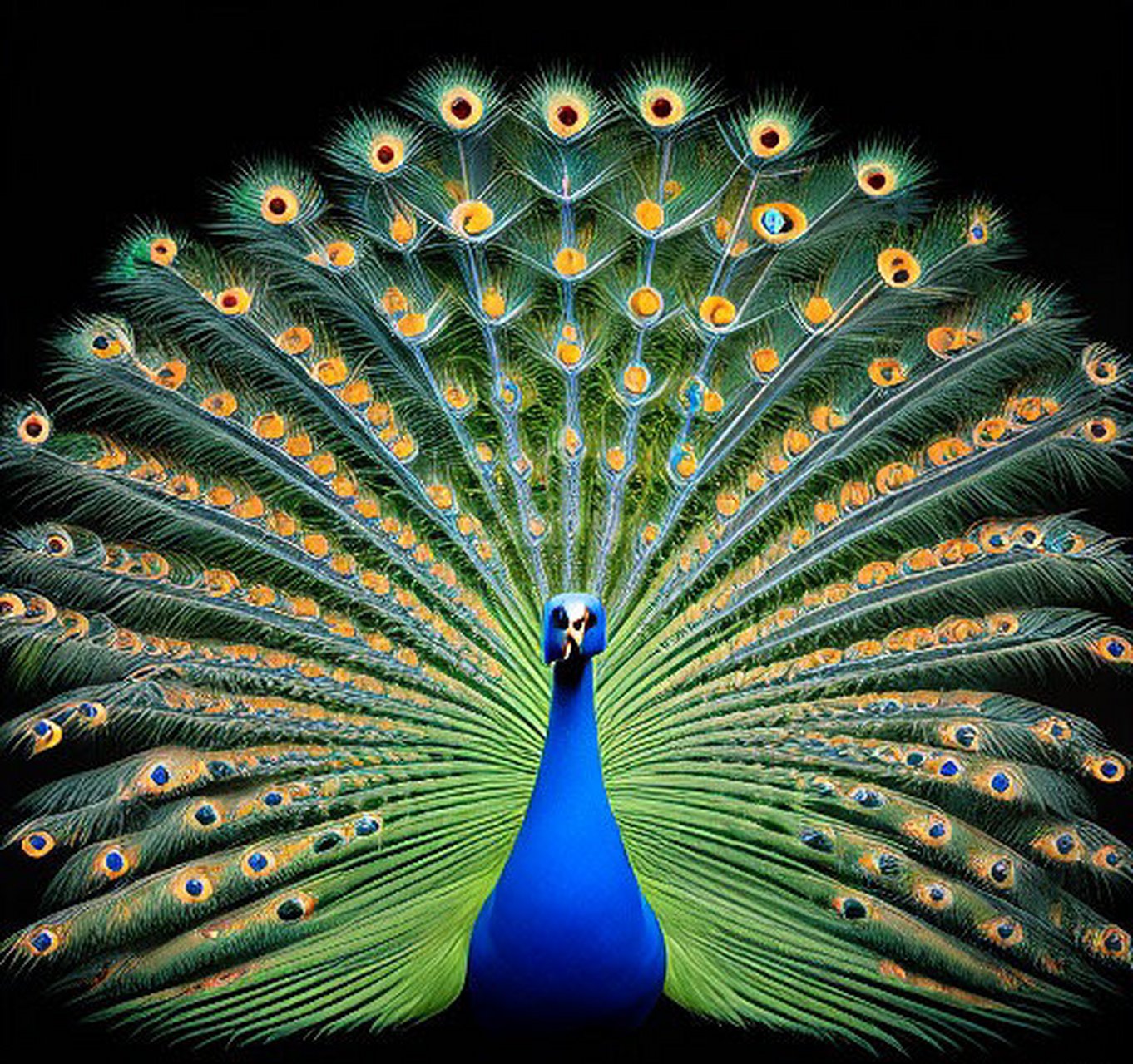 孔雀开屏好运来,大吉大利福满堂,富贵无敌甲天下,平安喜乐任逍遥