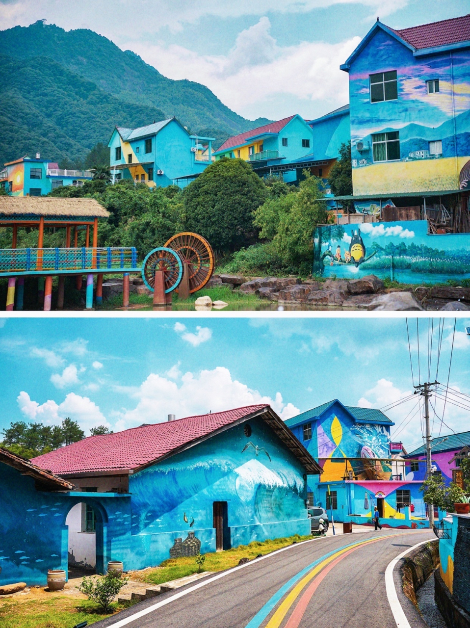 江西德兴有座超美童话村 江西大茅山下有座童话般的村子:大茅山彩虹