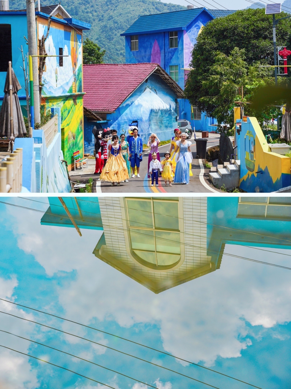 德兴有座超美童话村 江西大茅山下有座童话般的村子:大茅山彩虹童话村