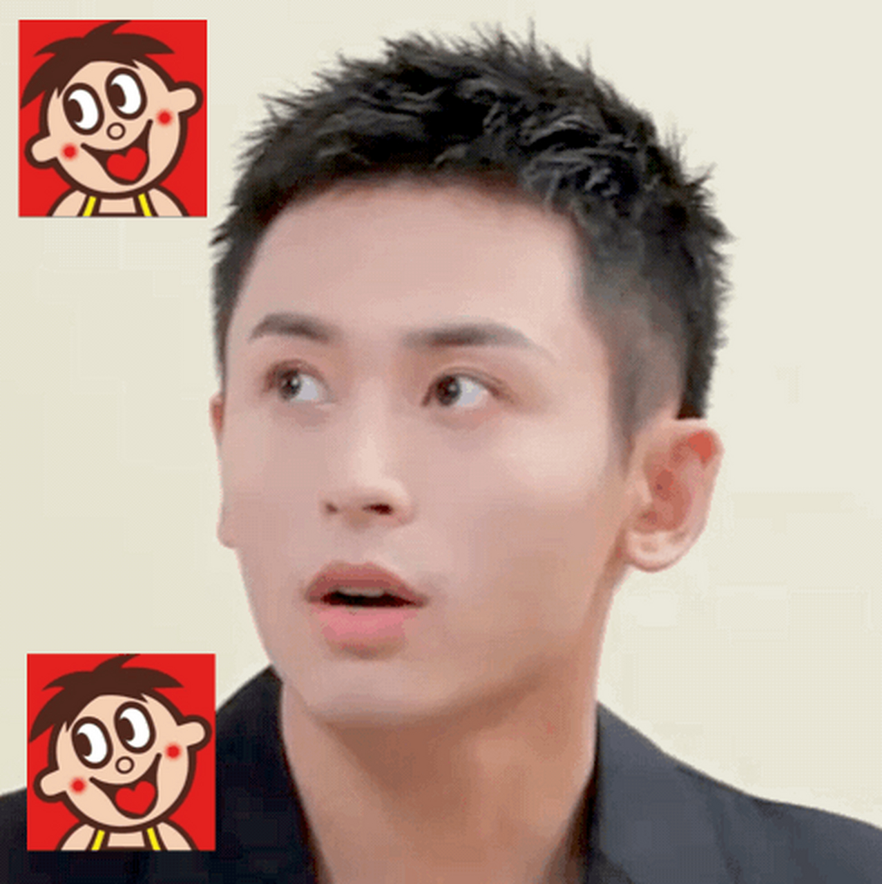 张哲瀚撞脸旺仔,又一个旺仔男星!