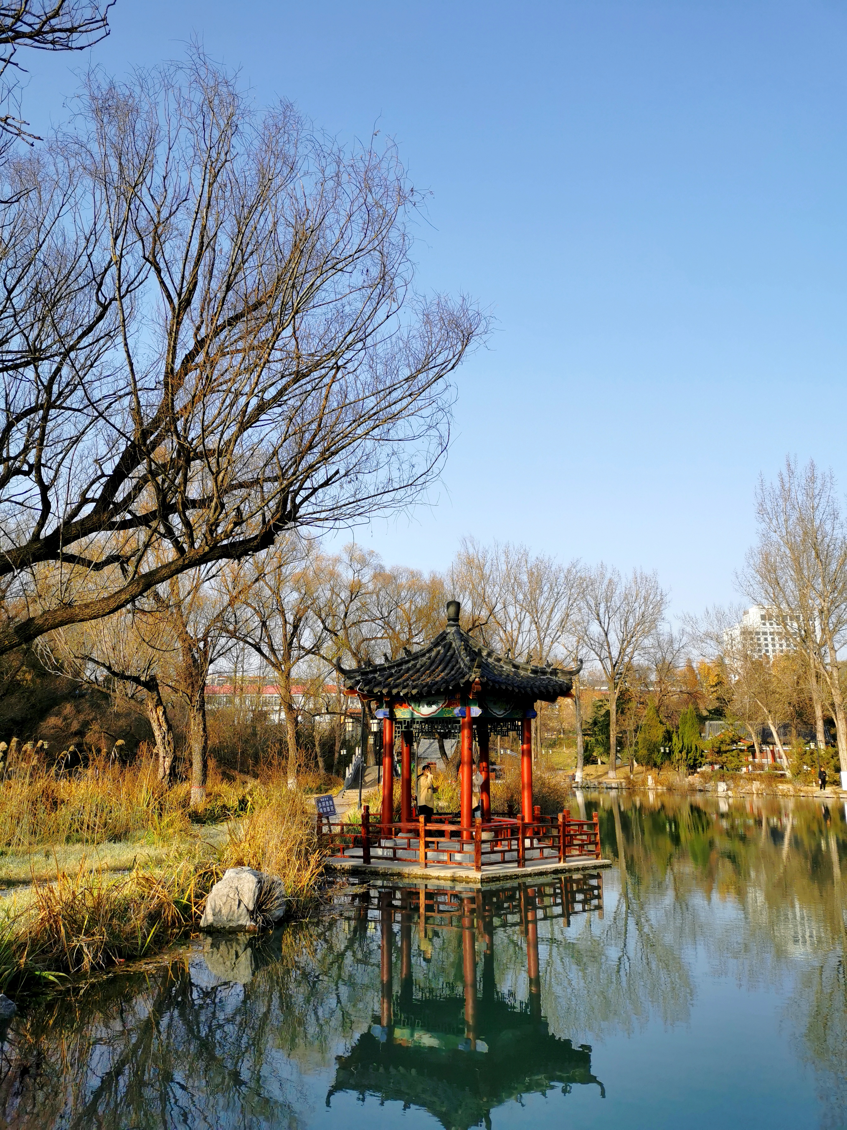 范公亭公园位于城西,南阳河流穿其中!