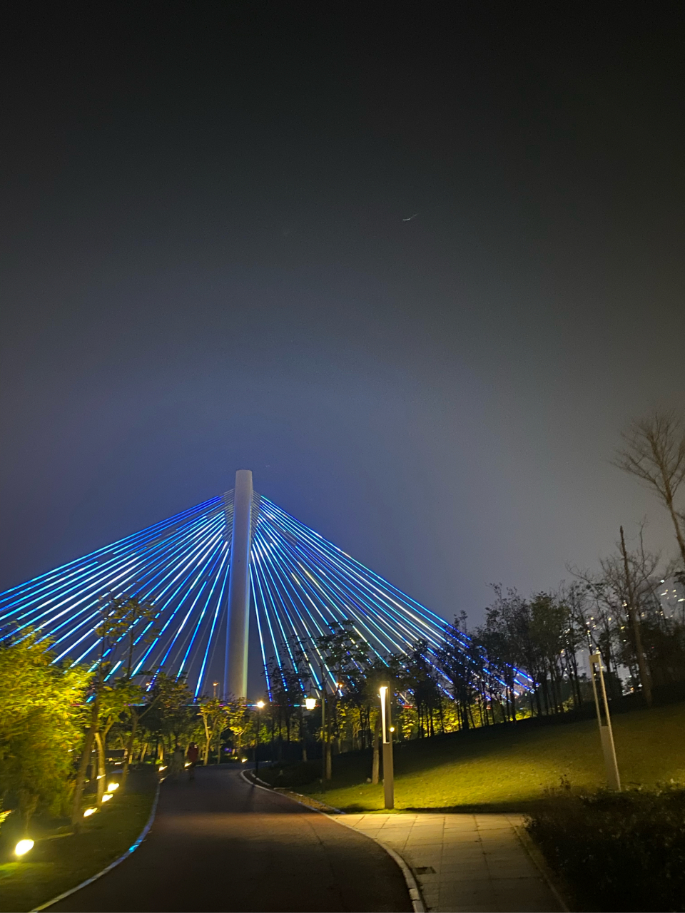 城市的夜晚 南宁青山大桥下,夜景超乎的美#热点引擎计划# #夜景打卡