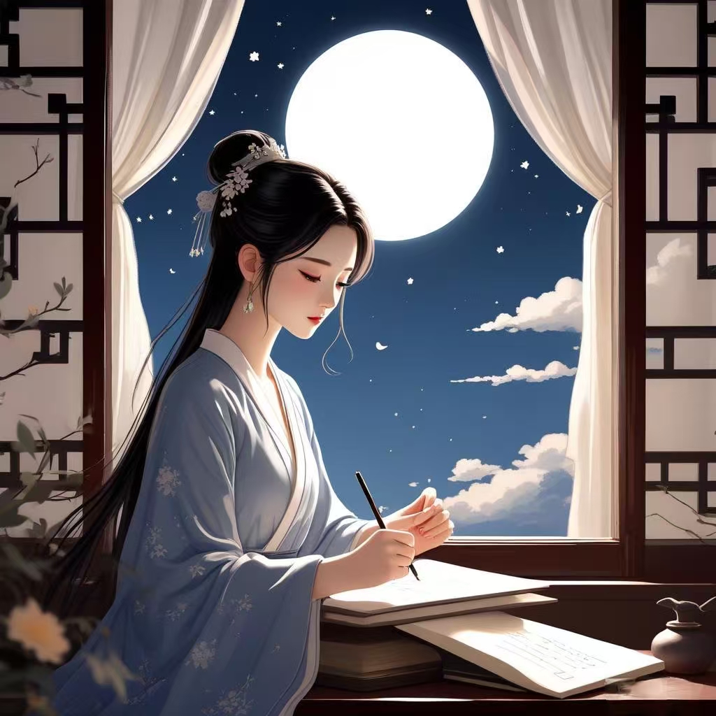 出句:小字三千堆大雅【笑笑】 对句:长诗一百伴清闲