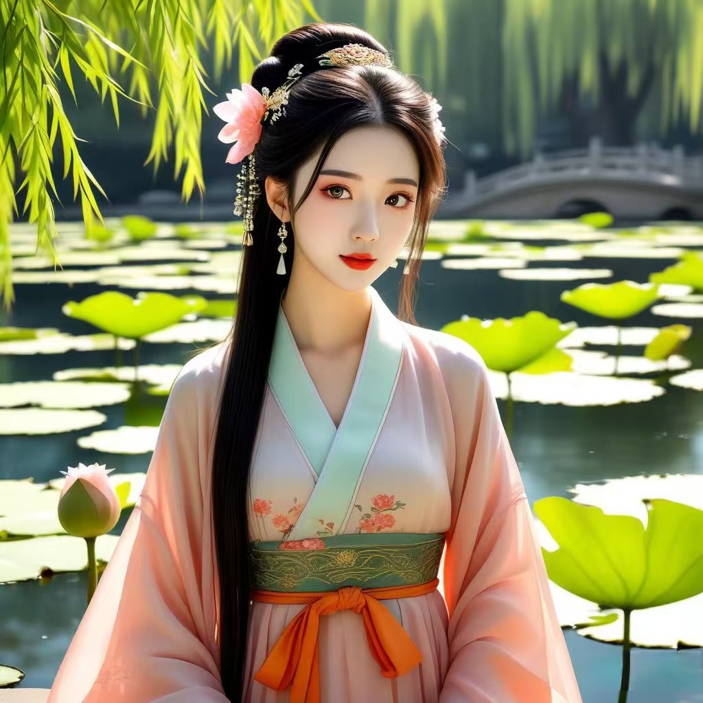古装摄影躺姿构图教程，一分钟就会