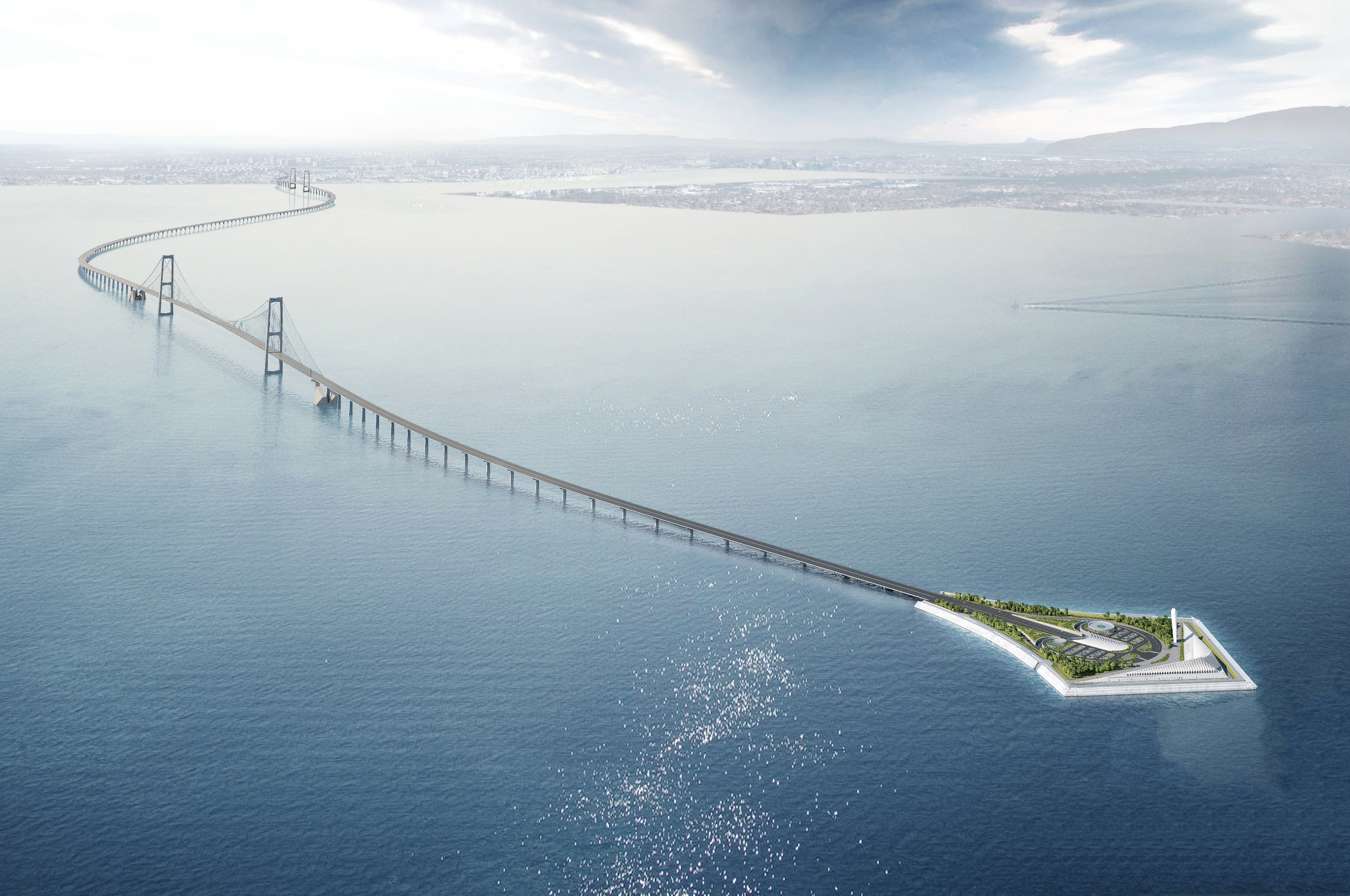 海上风筝-深中通道2024建成通车(稍作更改)  深中通道又称"深中大桥"