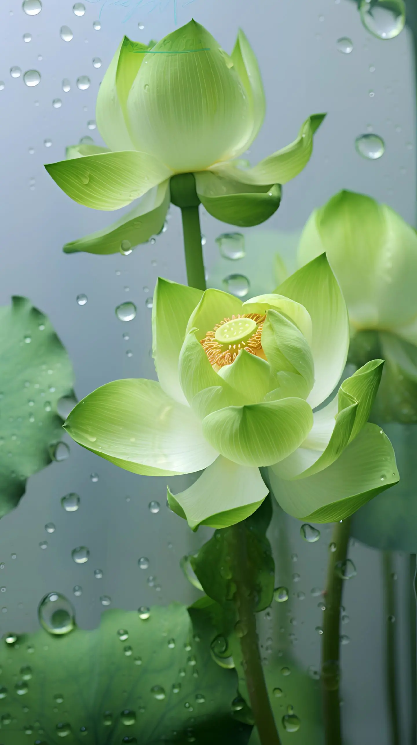 一年赏花时# 9495淡雅荷花,静谧之美9891  在这宁静的夏日