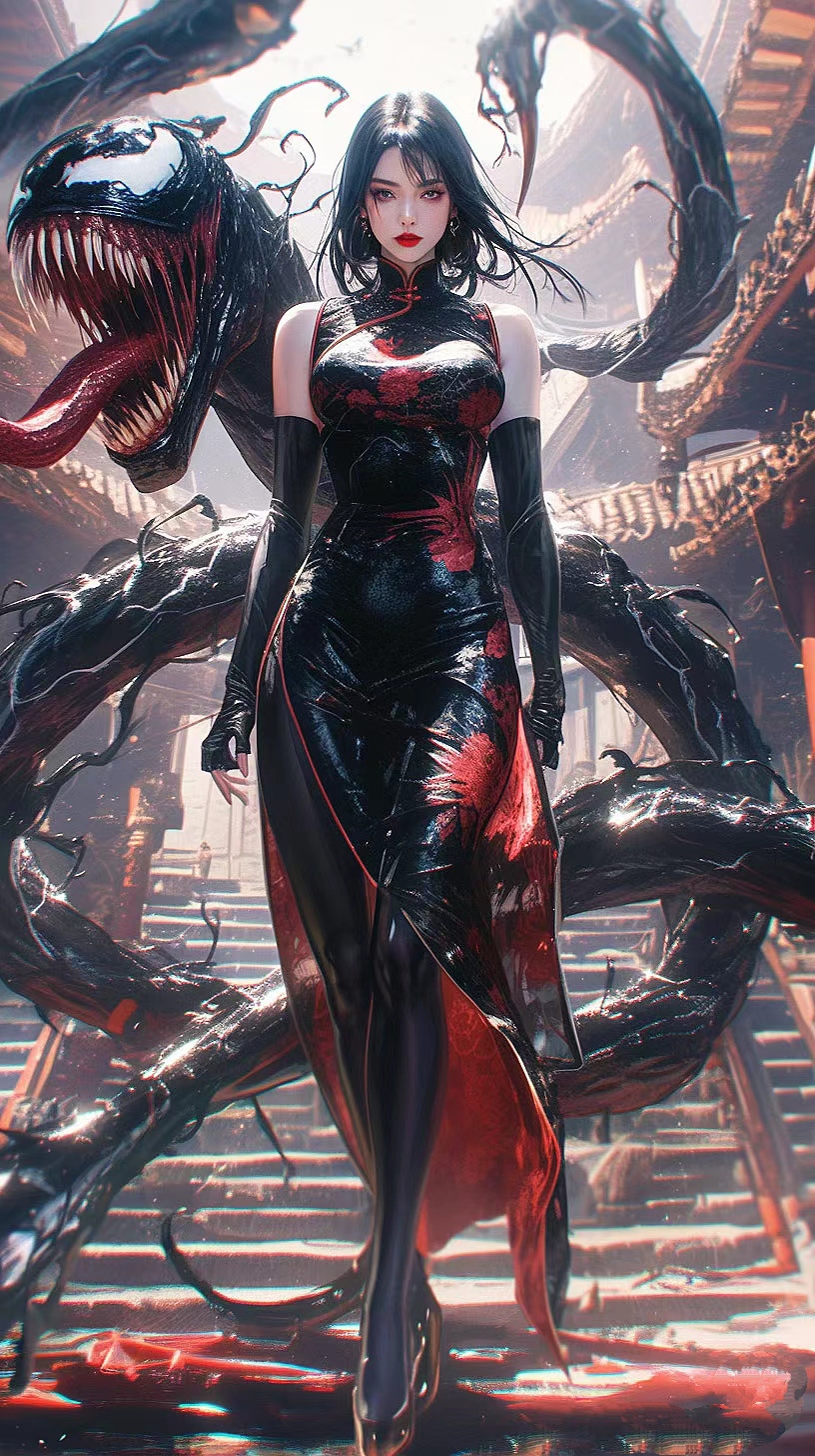 女版毒液,好美好酷啊[温暖]