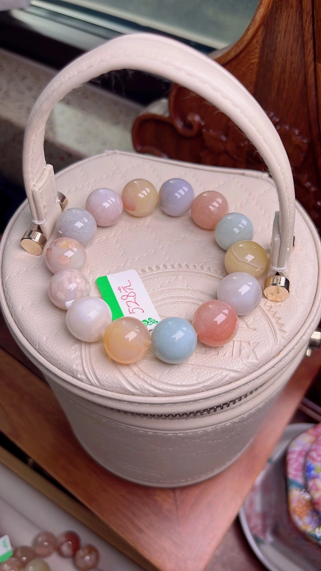 高货极品樱花玛瑙手串手链