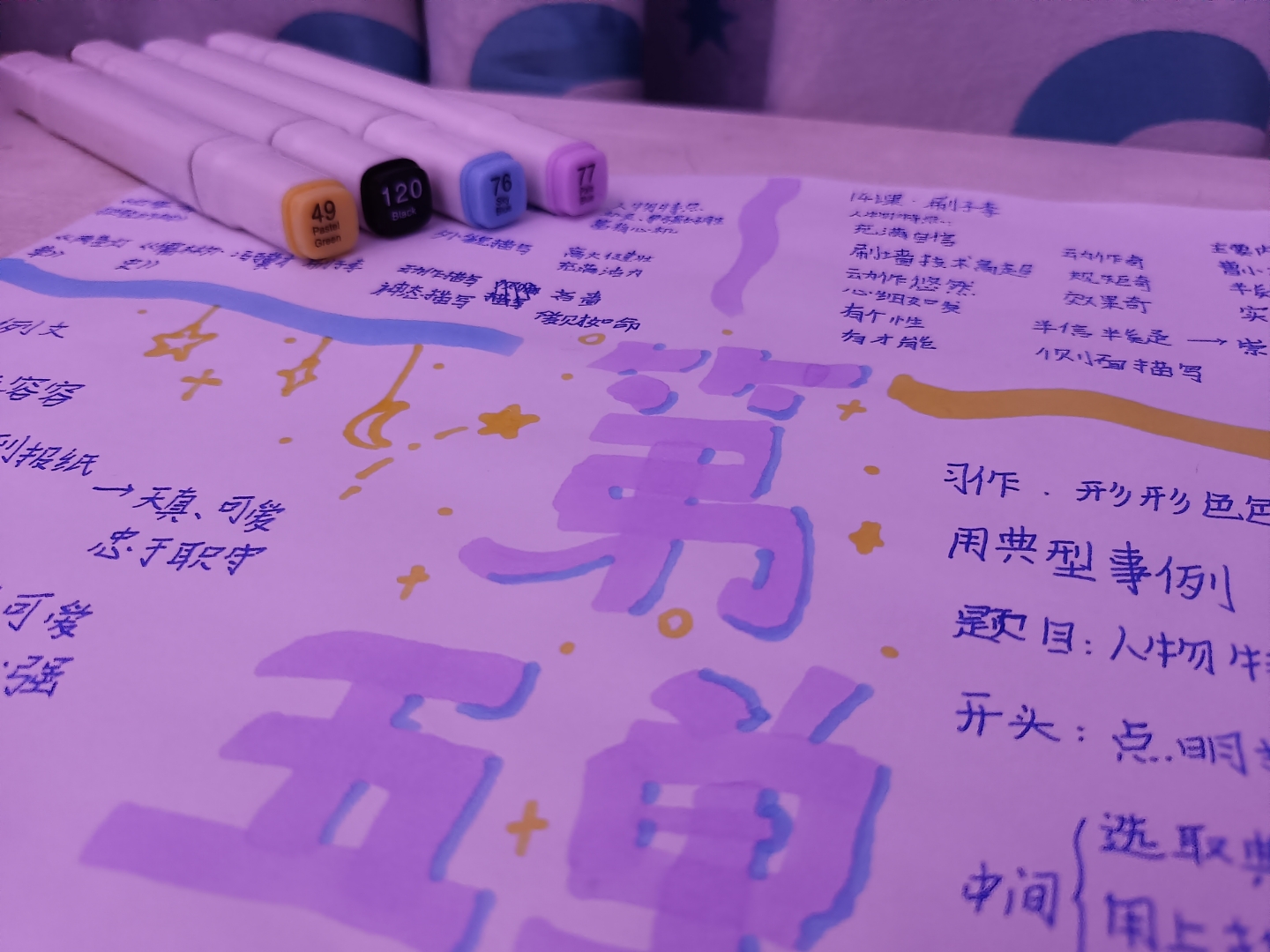 嘎~五年级下册语文思维导图