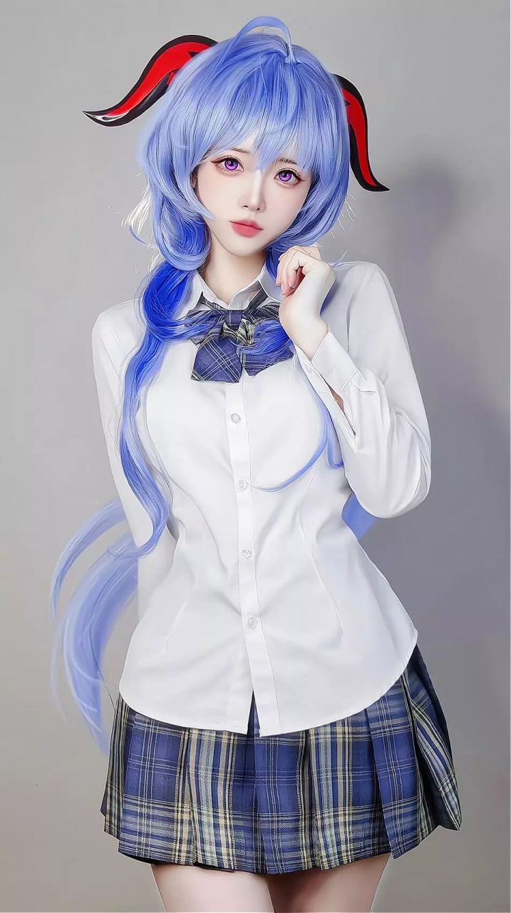 动漫美图# 纯欲系真人cos甘雨