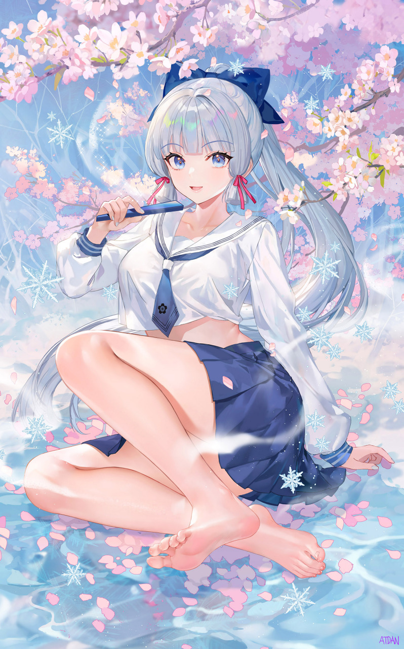 原神# 不同画师创作的绫华,真的是各具魅力啊,体型差异也挺大[滑稽]