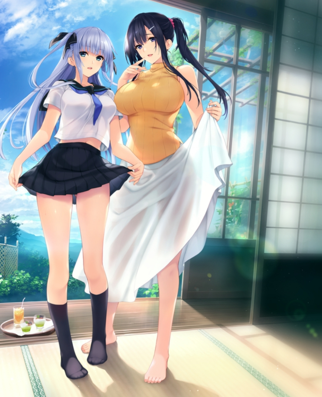 二次元# 水莲与紫苑[舔屏]